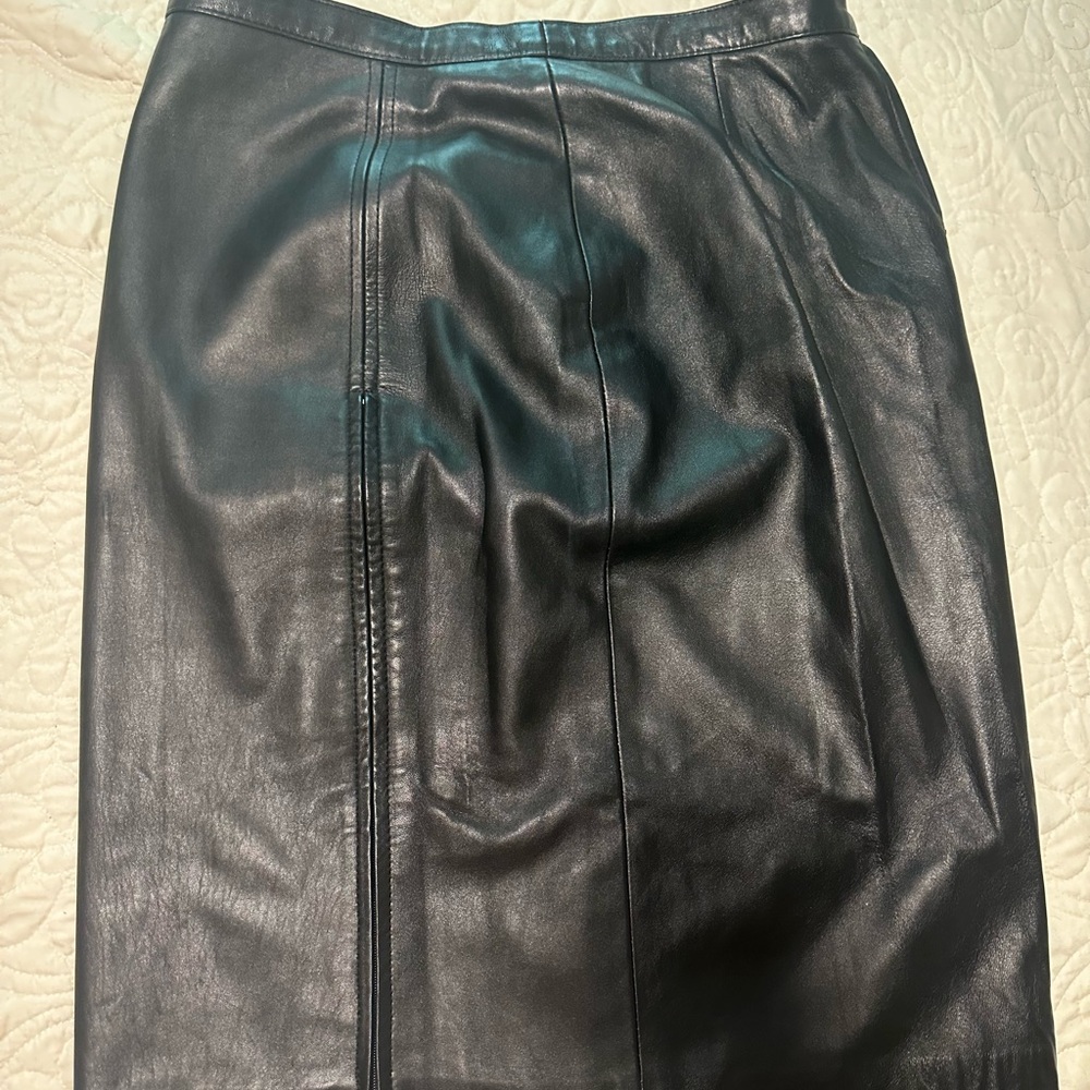 Black Leather Skirt
